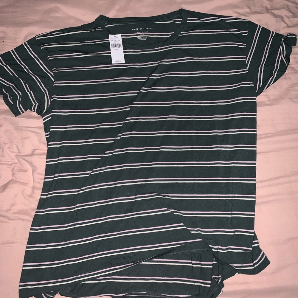 Brand New American Eagle Striped Tee